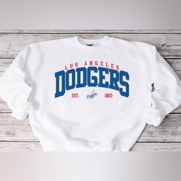 Gildan Tops - Dodgers Vintage Logo Crewneck